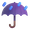 umbrella with rain drops
